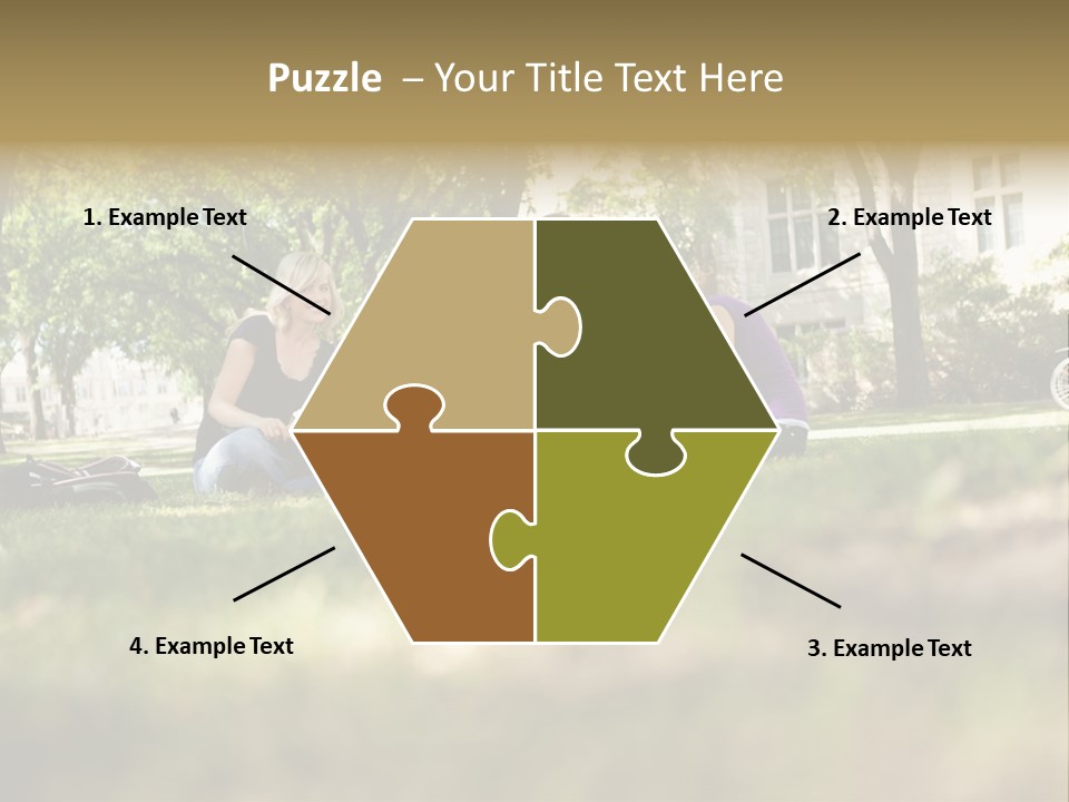 Uni Cheerful Women PowerPoint Template