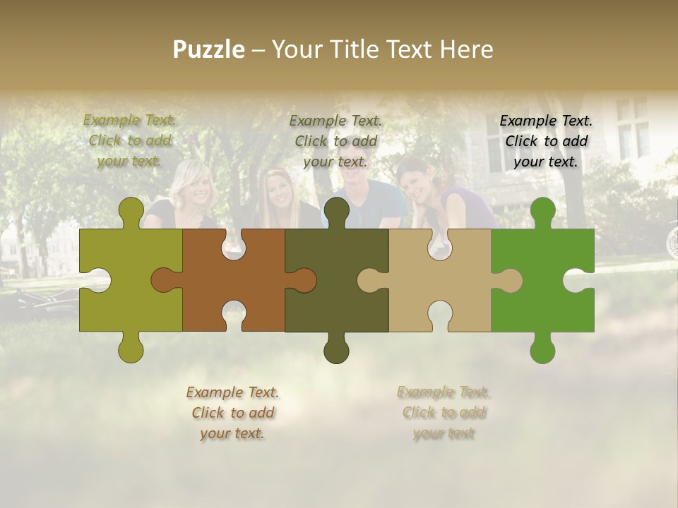 Uni Cheerful Women PowerPoint Template