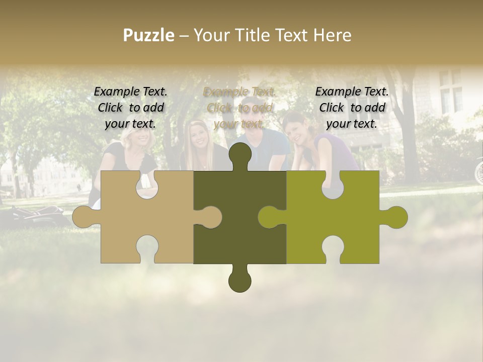 Uni Cheerful Women PowerPoint Template