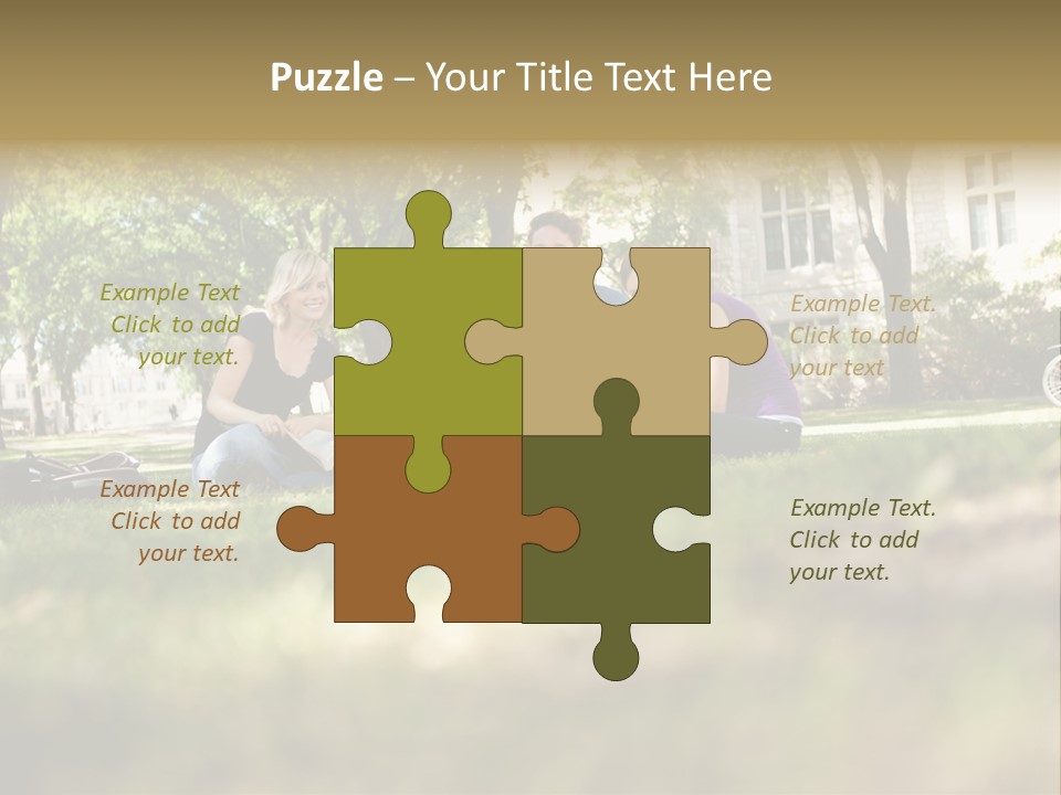 Uni Cheerful Women PowerPoint Template