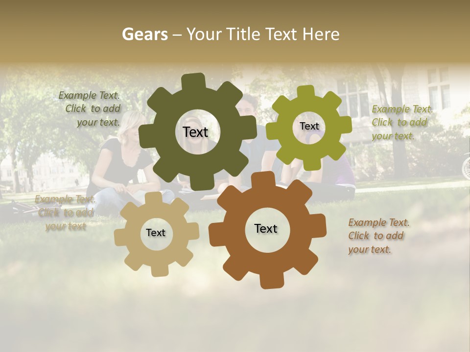 Uni Cheerful Women PowerPoint Template