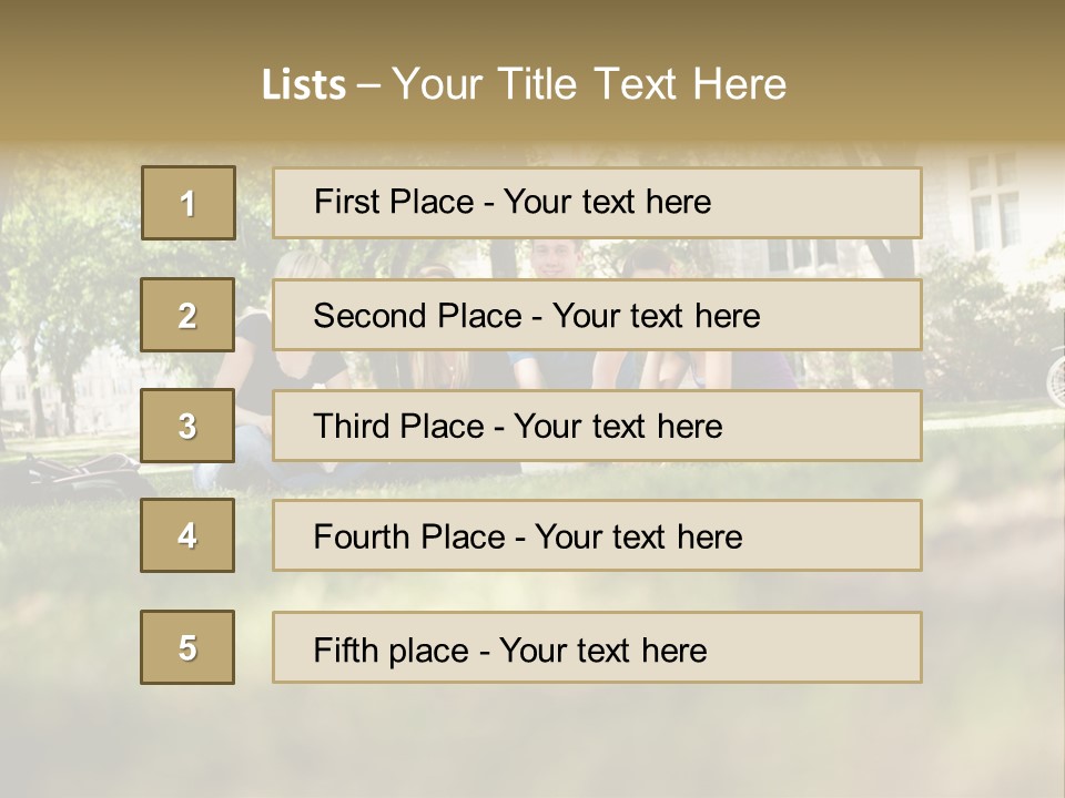 Uni Cheerful Women PowerPoint Template