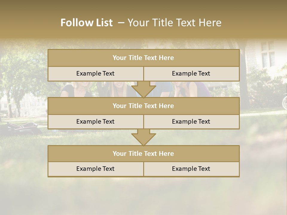 Uni Cheerful Women PowerPoint Template