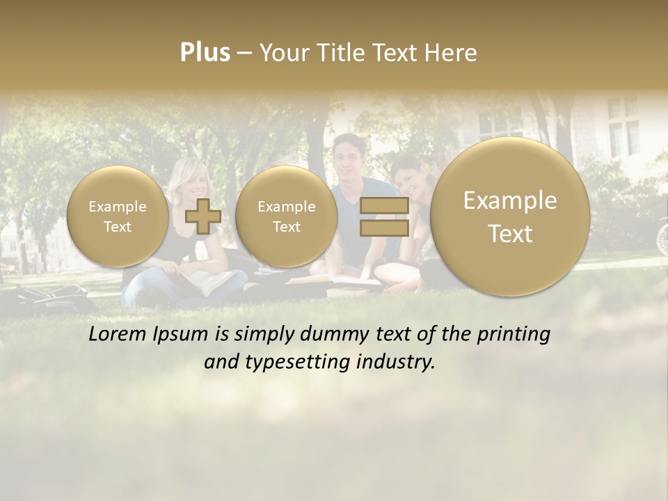 Uni Cheerful Women PowerPoint Template