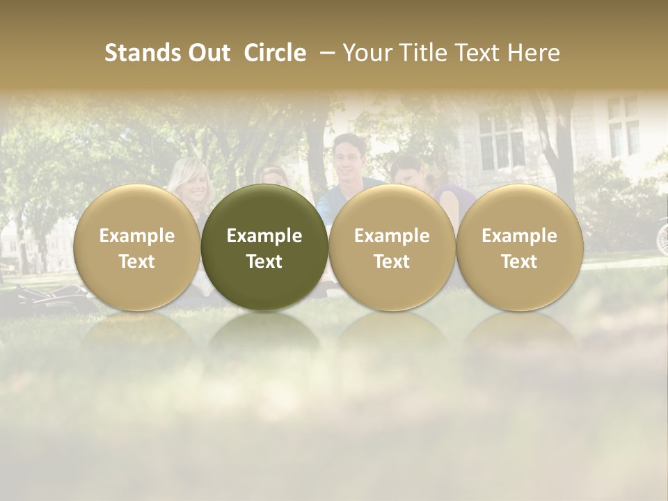 Uni Cheerful Women PowerPoint Template