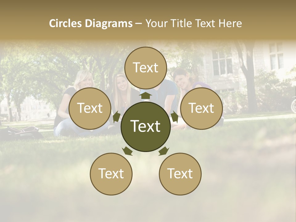 Uni Cheerful Women PowerPoint Template