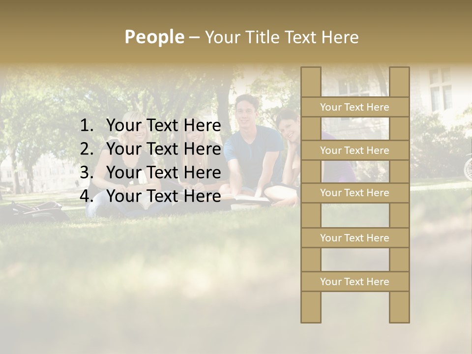 Uni Cheerful Women PowerPoint Template