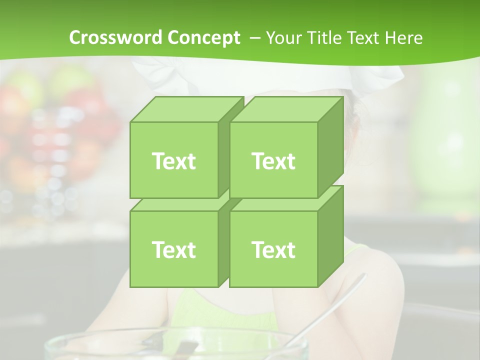 Youngster Kid Dinner PowerPoint Template