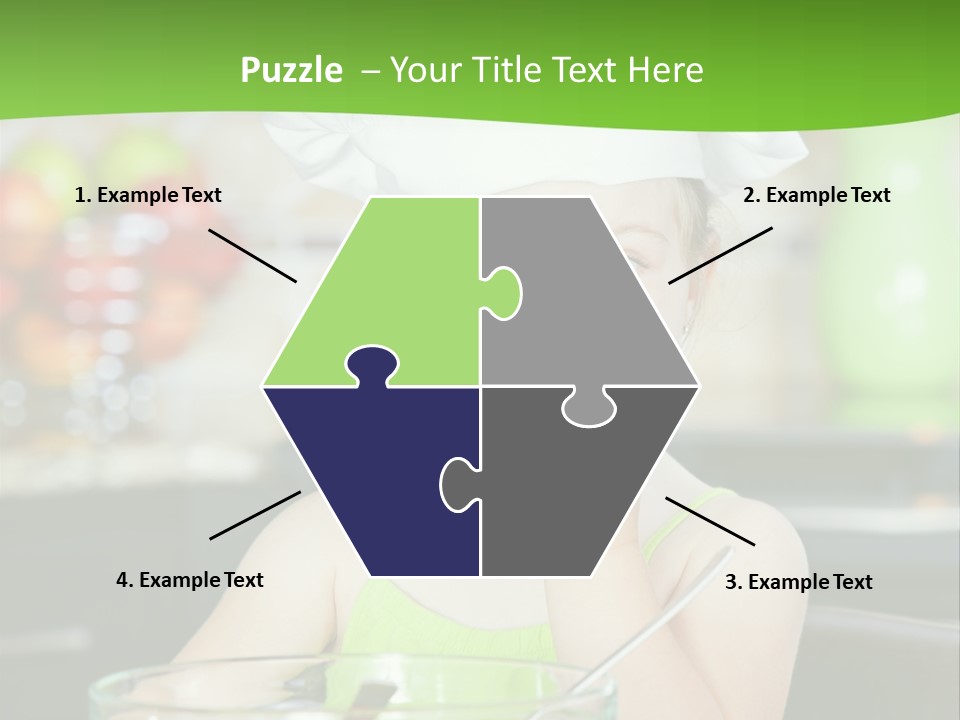 Youngster Kid Dinner PowerPoint Template