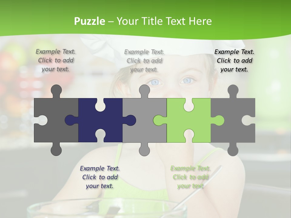 Youngster Kid Dinner PowerPoint Template