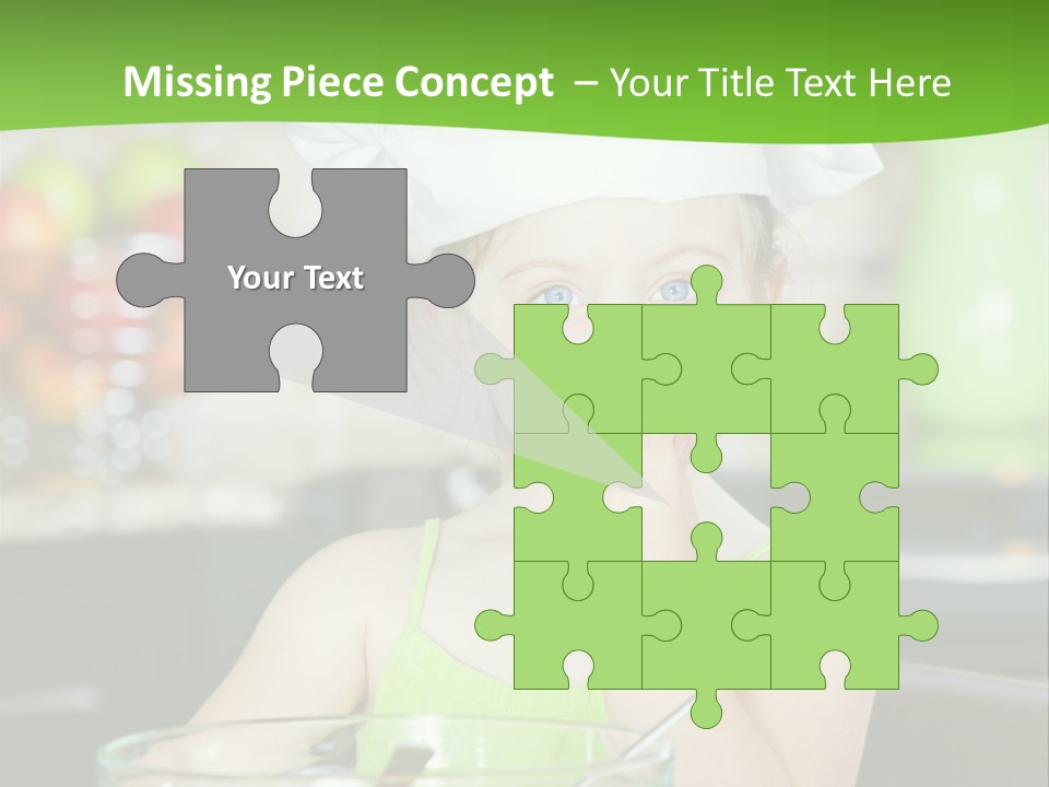 Youngster Kid Dinner PowerPoint Template