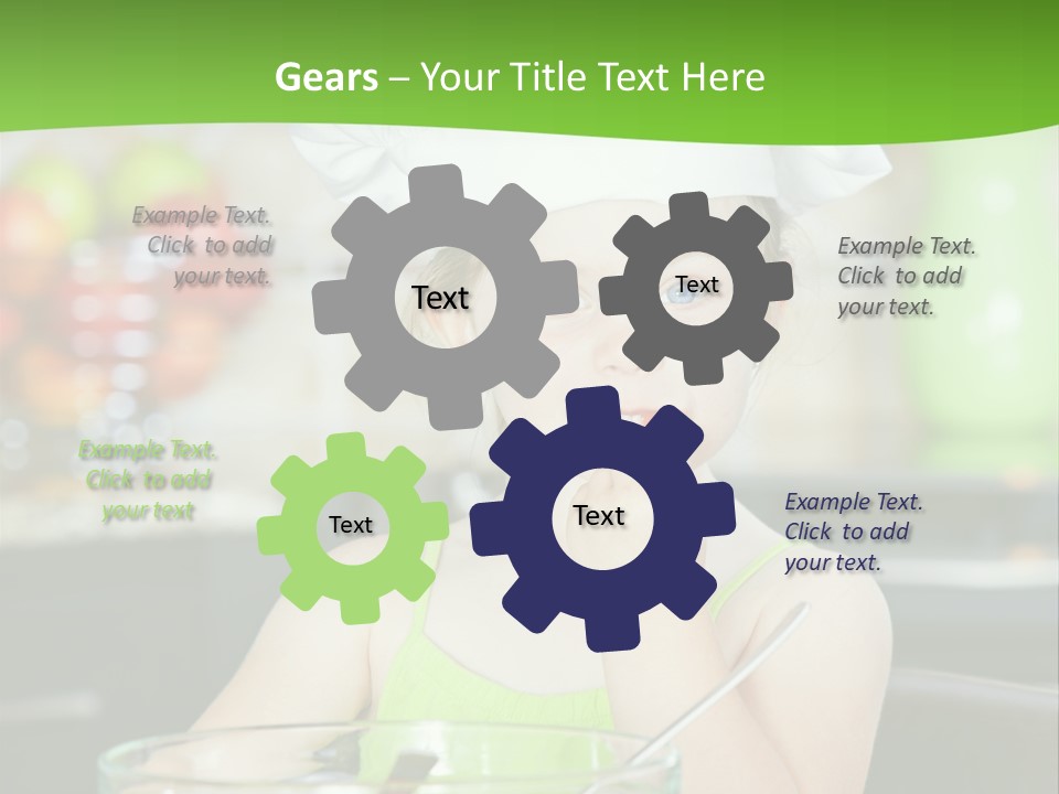 Youngster Kid Dinner PowerPoint Template