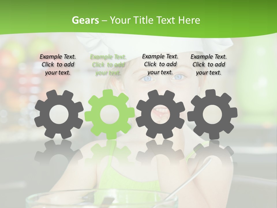 Youngster Kid Dinner PowerPoint Template