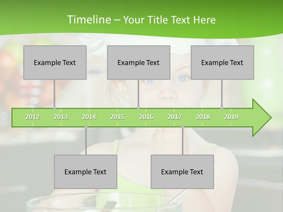 Youngster Kid Dinner PowerPoint Template