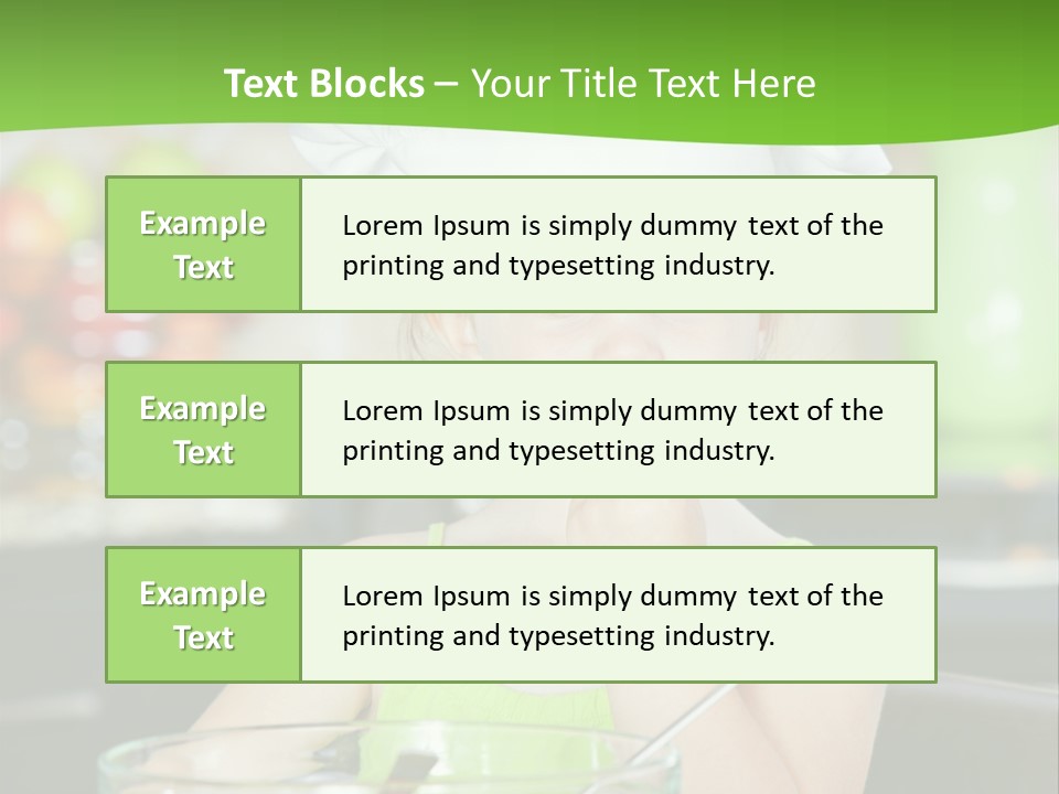 Youngster Kid Dinner PowerPoint Template