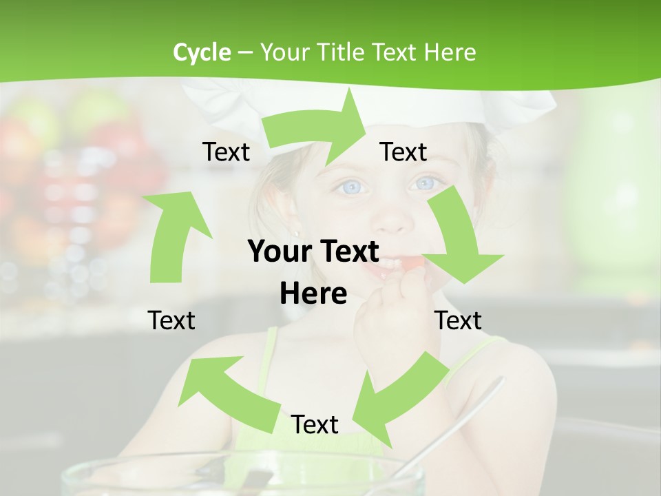 Youngster Kid Dinner PowerPoint Template