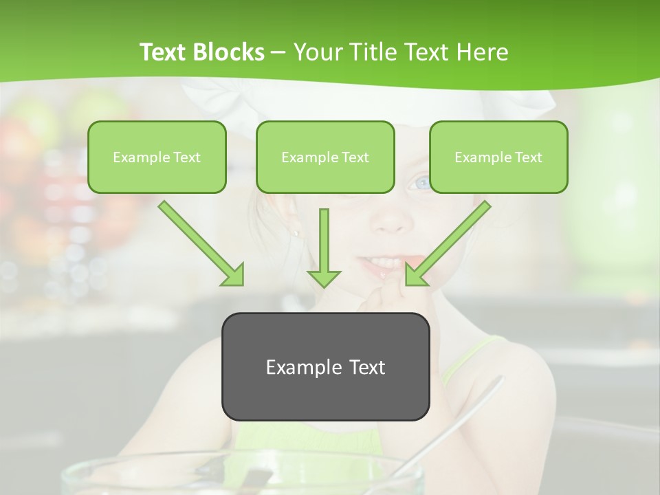 Youngster Kid Dinner PowerPoint Template