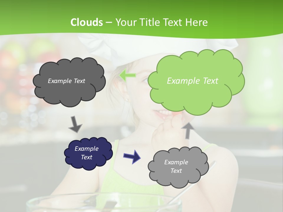 Youngster Kid Dinner PowerPoint Template