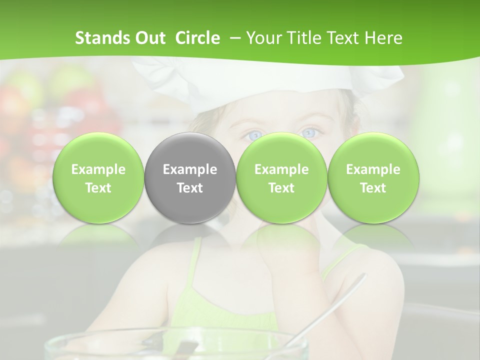 Youngster Kid Dinner PowerPoint Template