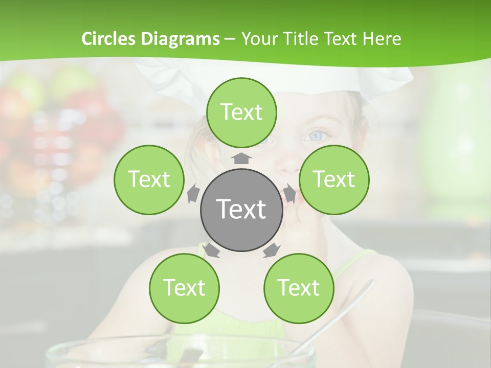 Youngster Kid Dinner PowerPoint Template