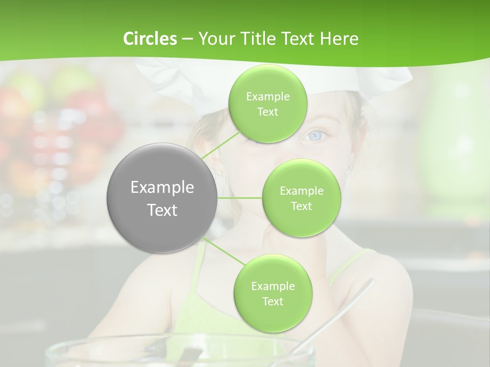 Youngster Kid Dinner PowerPoint Template