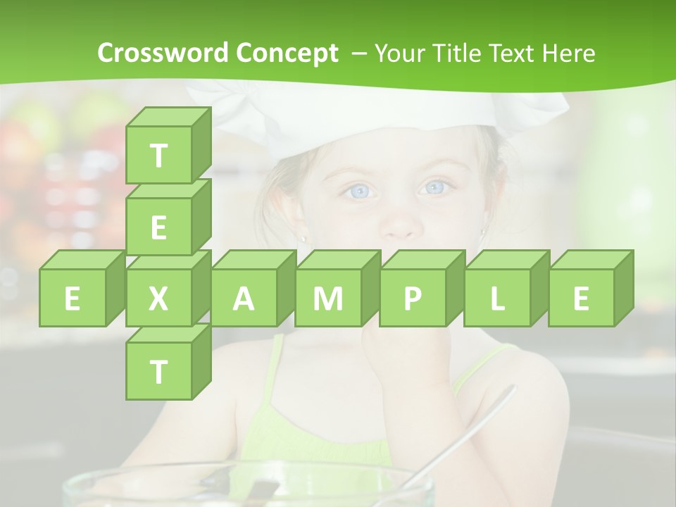 Youngster Kid Dinner PowerPoint Template