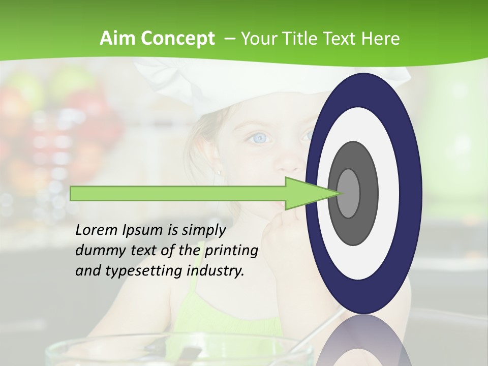 Youngster Kid Dinner PowerPoint Template