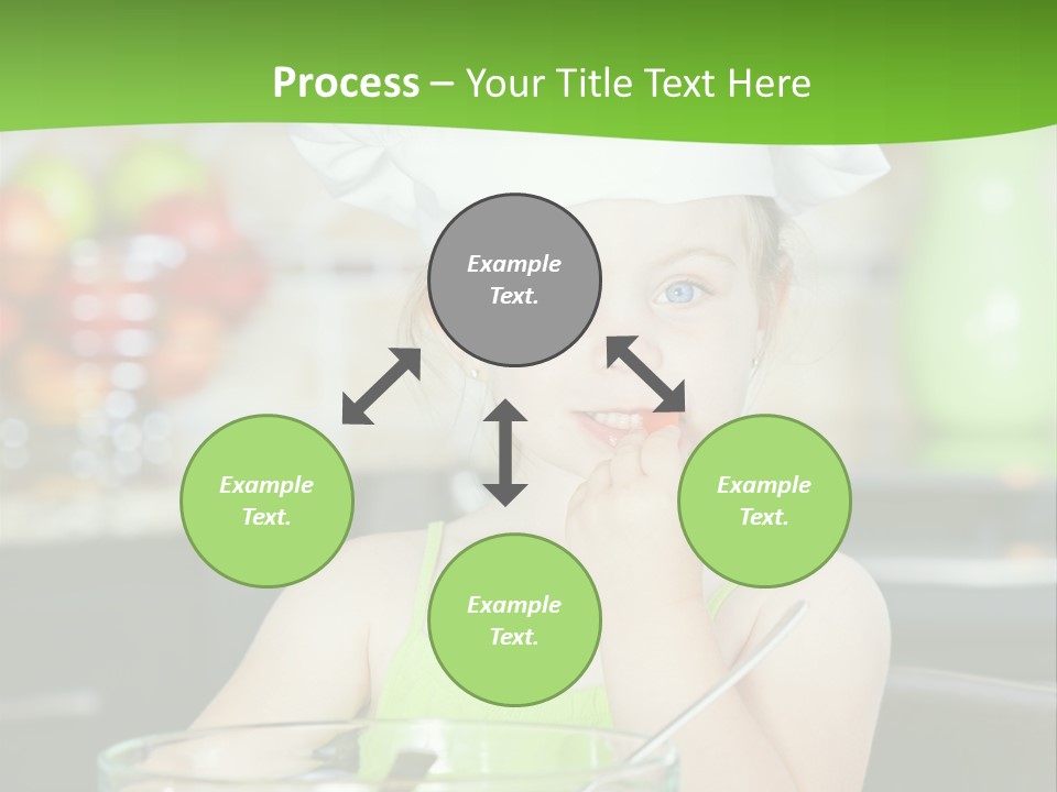 Youngster Kid Dinner PowerPoint Template