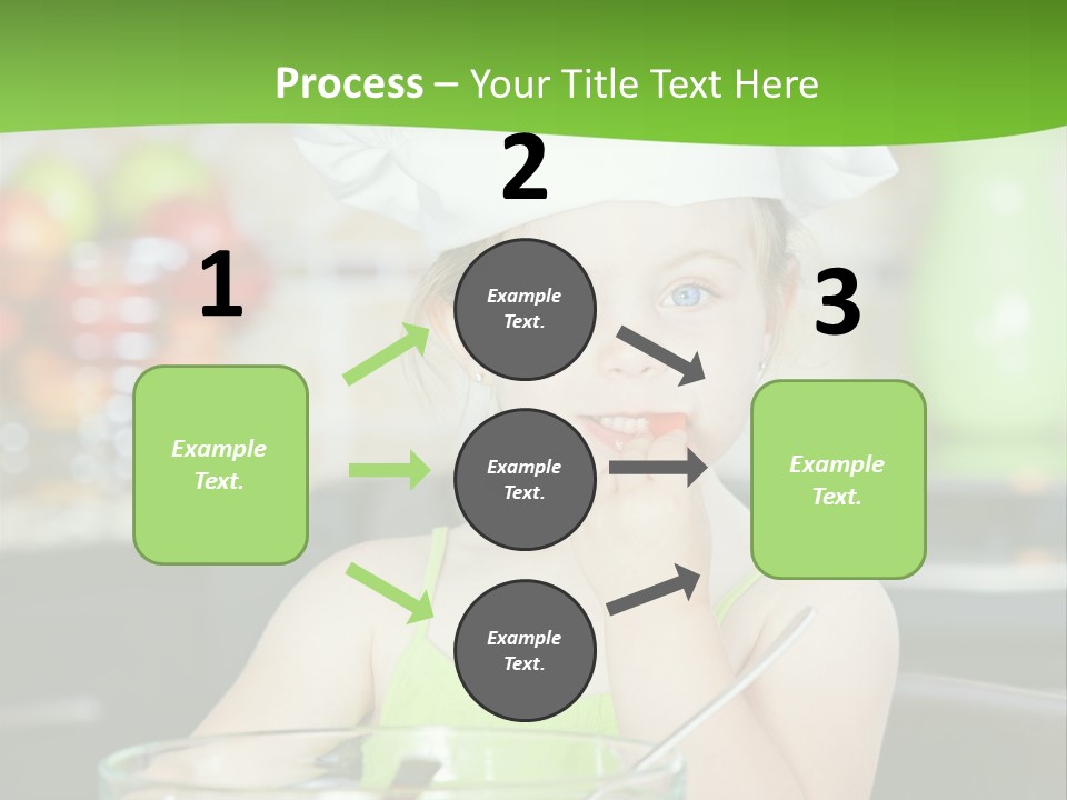 Youngster Kid Dinner PowerPoint Template