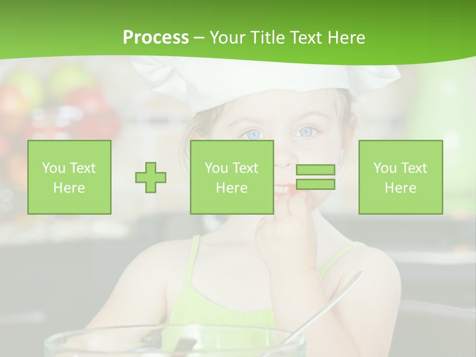 Youngster Kid Dinner PowerPoint Template