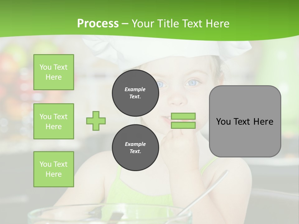 Youngster Kid Dinner PowerPoint Template