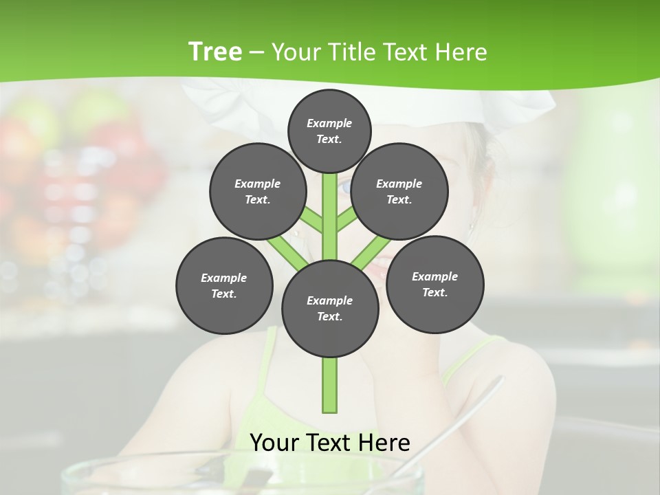 Youngster Kid Dinner PowerPoint Template