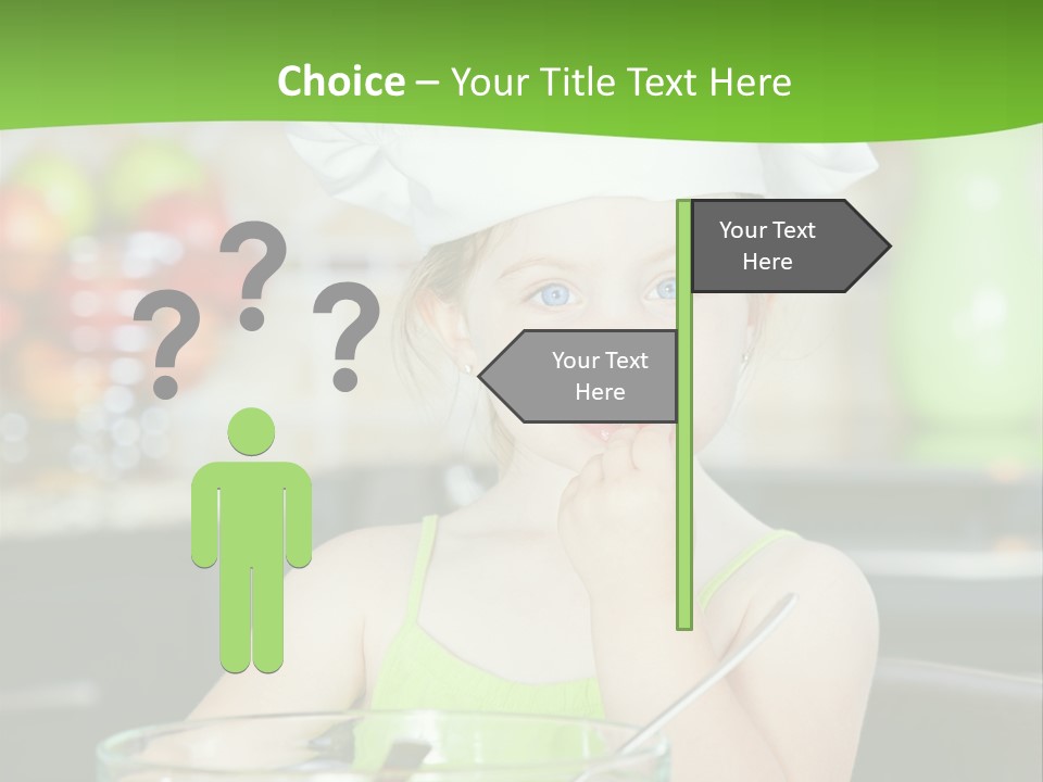 Youngster Kid Dinner PowerPoint Template