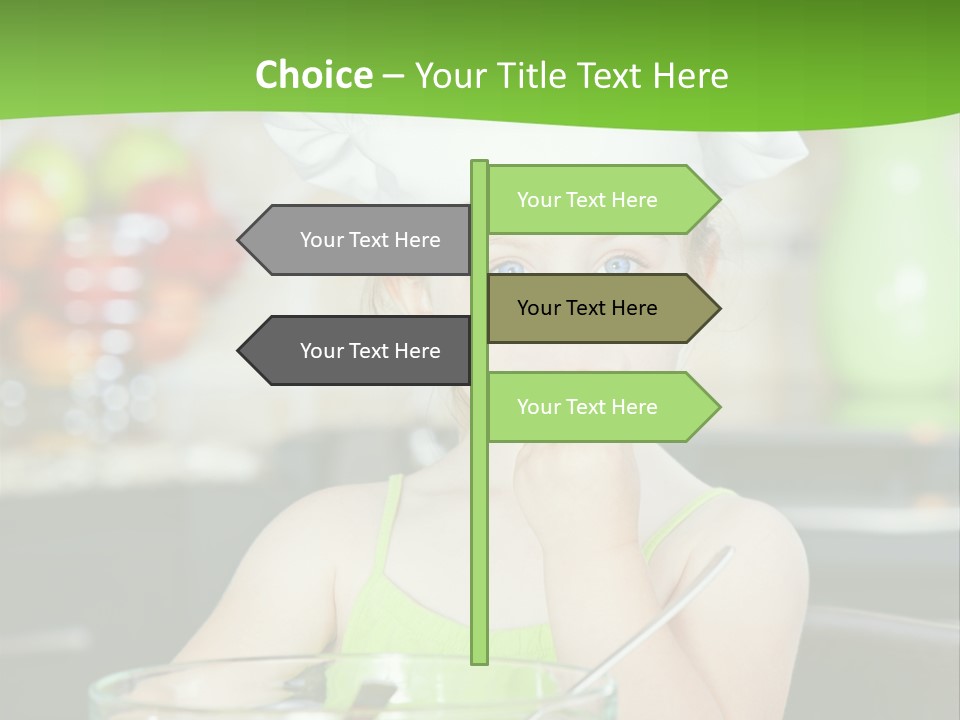 Youngster Kid Dinner PowerPoint Template