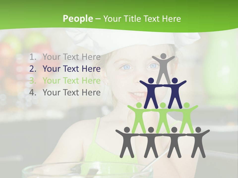 Youngster Kid Dinner PowerPoint Template