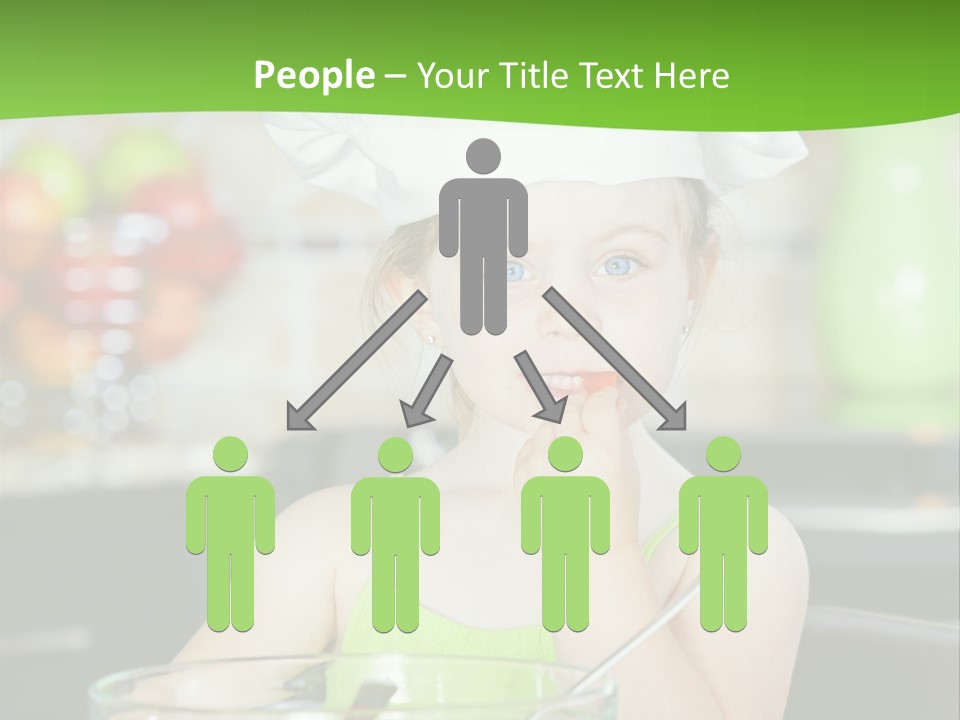 Youngster Kid Dinner PowerPoint Template