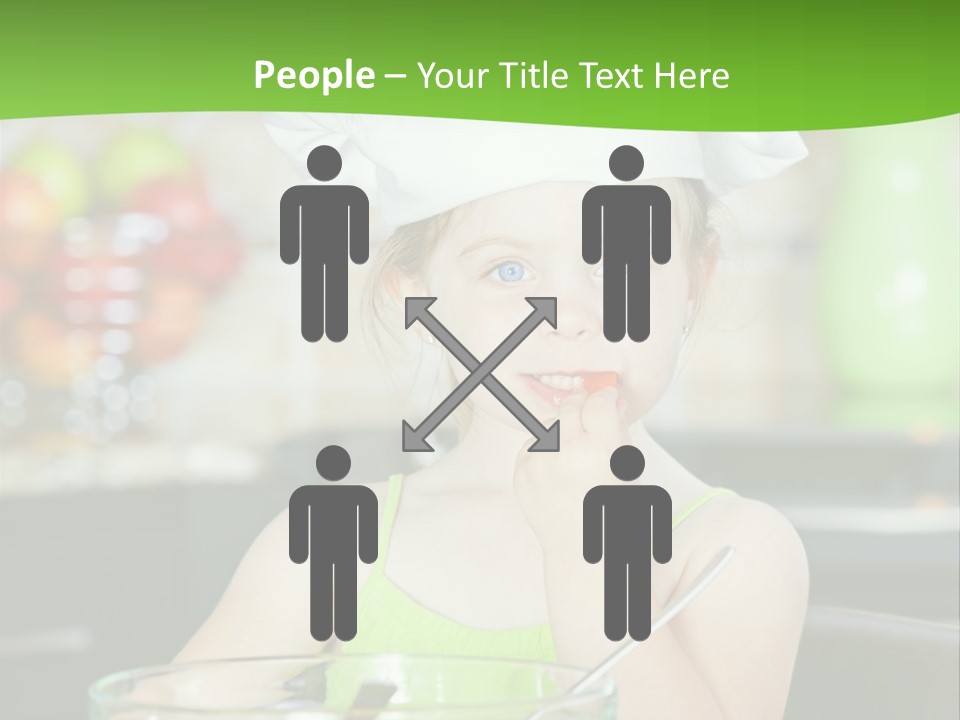 Youngster Kid Dinner PowerPoint Template