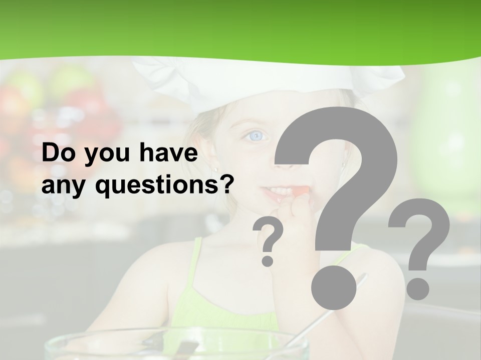 Youngster Kid Dinner PowerPoint Template