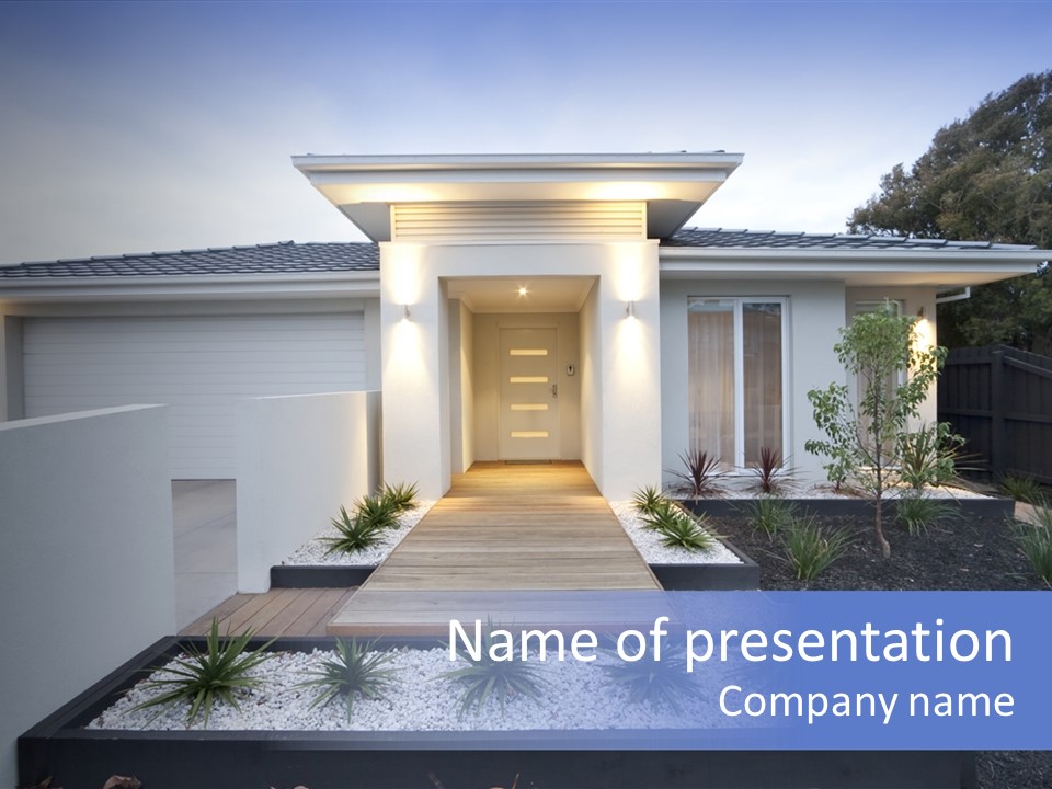 Residence Flax Modern PowerPoint Template