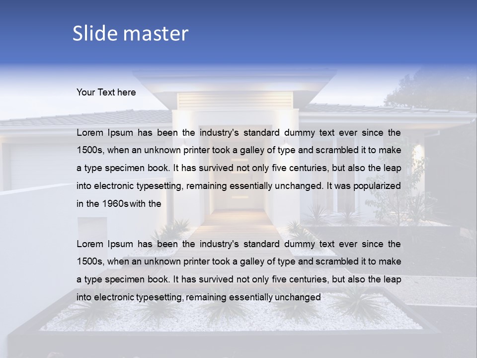 Residence Flax Modern PowerPoint Template