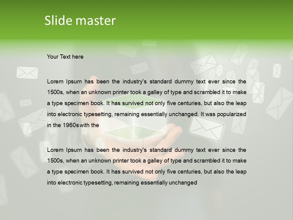 A Person Holding A Small Box In Their Hands PowerPoint Template