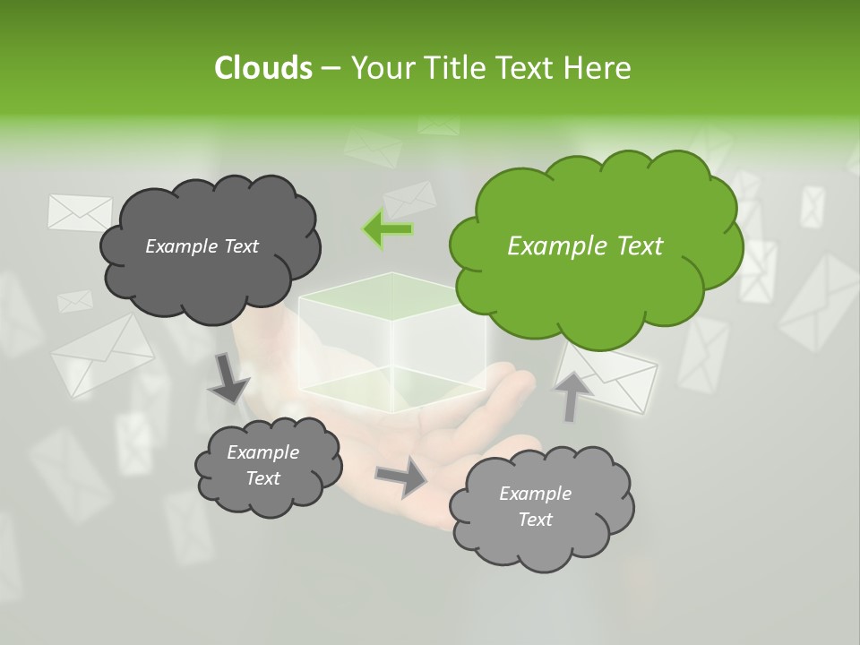 A Person Holding A Small Box In Their Hands PowerPoint Template