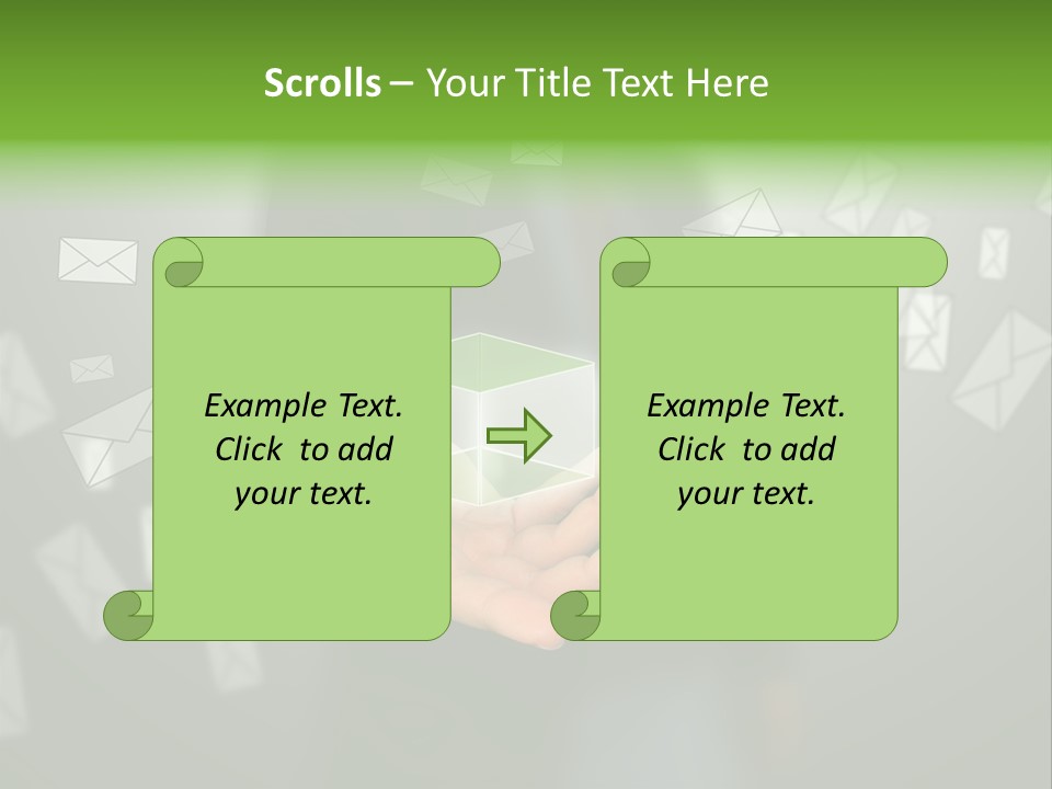 A Person Holding A Small Box In Their Hands PowerPoint Template