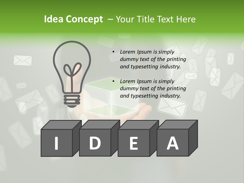 A Person Holding A Small Box In Their Hands PowerPoint Template