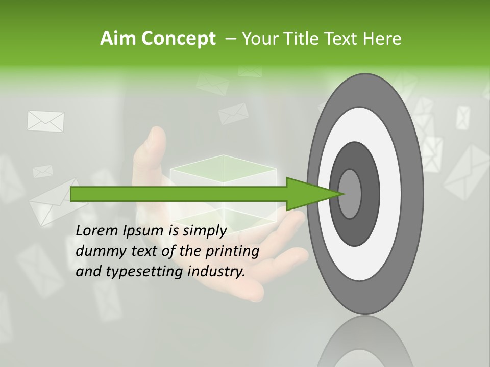 A Person Holding A Small Box In Their Hands PowerPoint Template