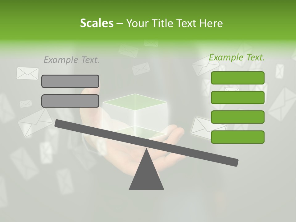 A Person Holding A Small Box In Their Hands PowerPoint Template