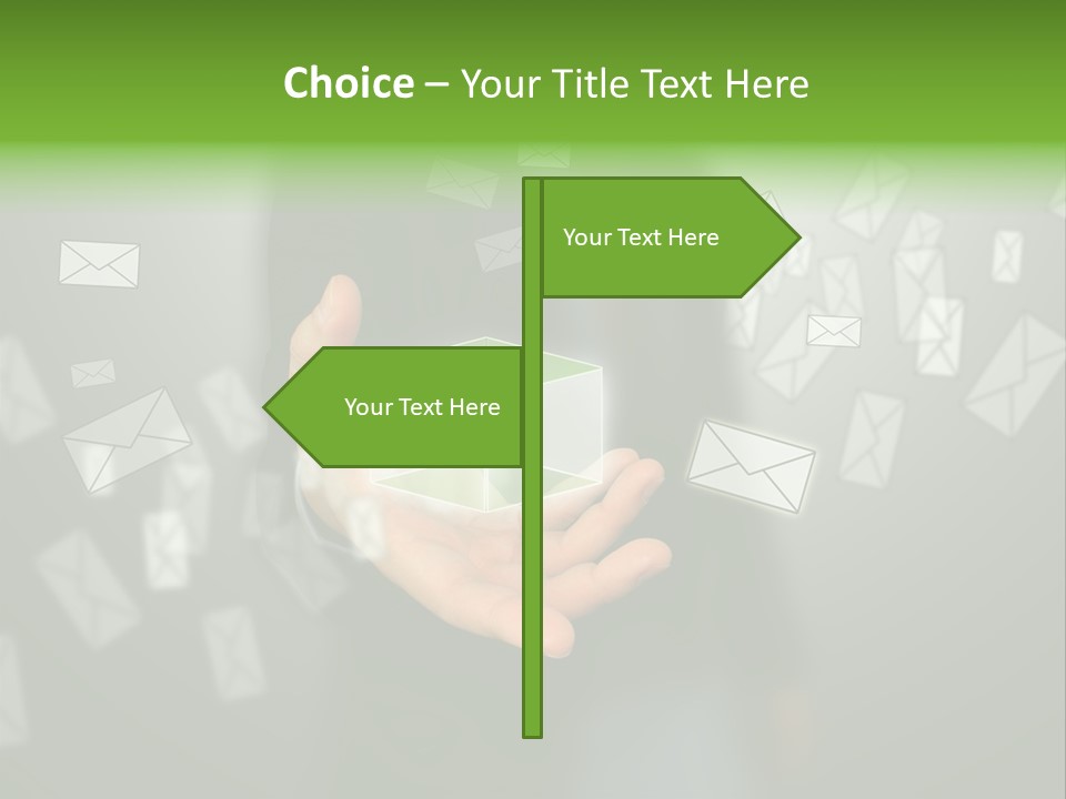 A Person Holding A Small Box In Their Hands PowerPoint Template