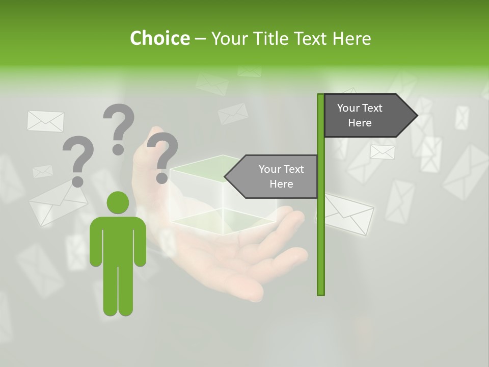 A Person Holding A Small Box In Their Hands PowerPoint Template