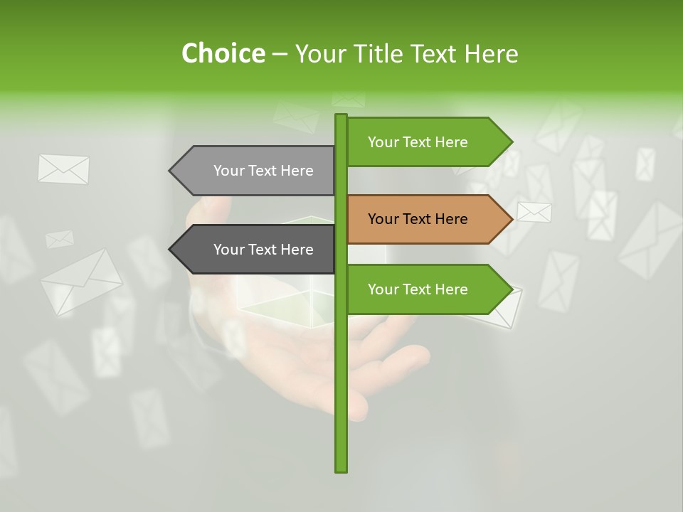A Person Holding A Small Box In Their Hands PowerPoint Template