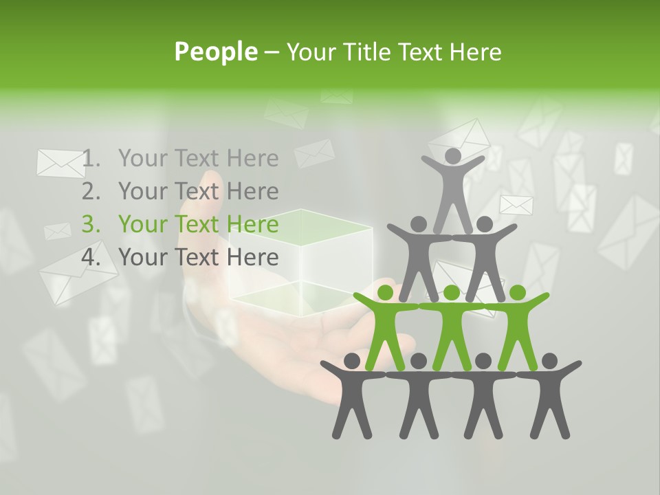 A Person Holding A Small Box In Their Hands PowerPoint Template